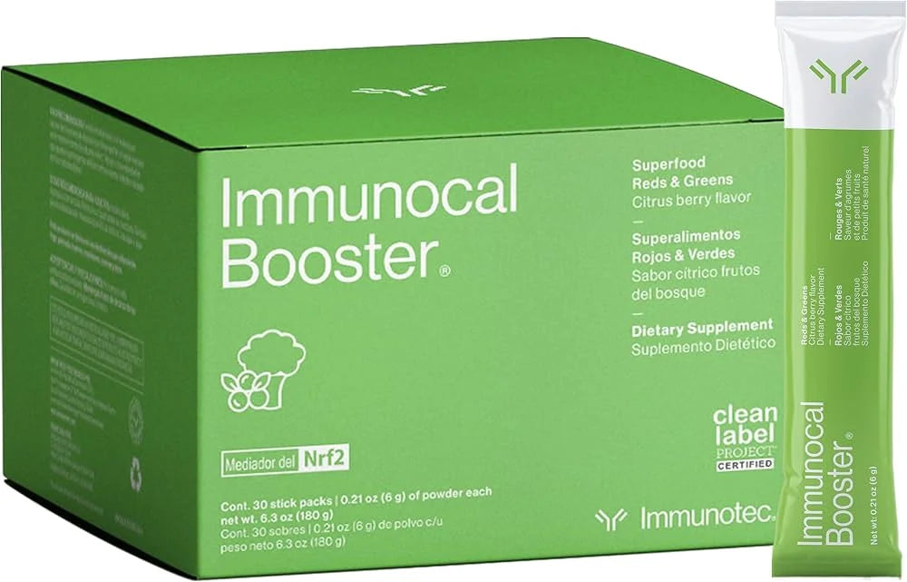 Immunocal Booster – Supplement with Over 50 Fruits & Veggies, Relieves Inflammation, Antioxidant, Selenium + Sulforaphane (Nrf2 Activator™) | Gluten Free, Sugar Free | 30 Servings