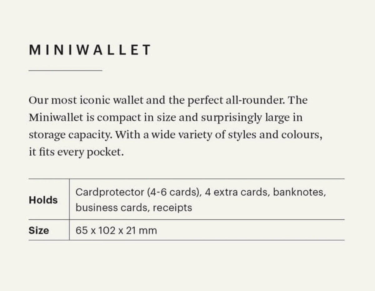 Secrid Mini Wallet Portemonnee Carbon Cool Grey