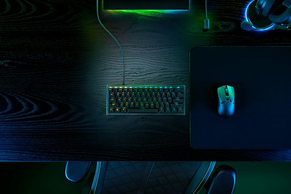Razor Huntsman v3 Pro Mini - Qwertz DE, Zwart