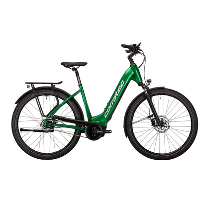 Corratec E-Power Trekking (45cm) 28 P6 8S Green/Zilver – Elektrische Trekkingfiets