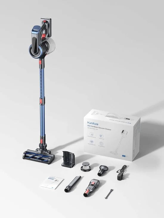 Honiture S12 - Steelstofzuiger - Draadloos - Zakloos - Turboborstel