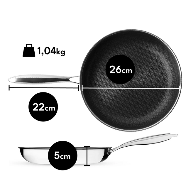 HYBRIDE ANTIAANBAK SAUTEERPAN 26CM