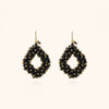Holly black double stones glassberry ace L earrings
