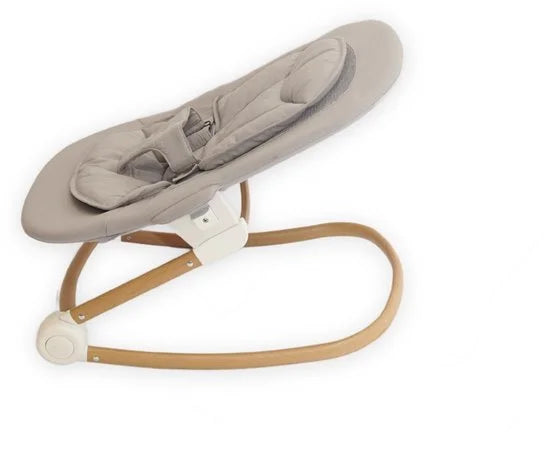 Bo Jungle Grow With Me Bouncer - Pure White (witte poten, zitgedeelte grijs)