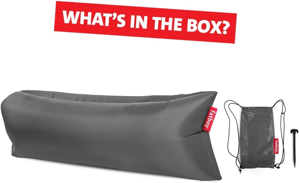 Fatboy LAMZAC 3.0 Luchtzitzak, steel grey, 185x83 cm