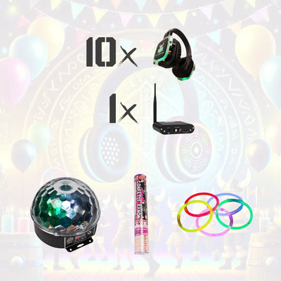 Silent disco set van 10