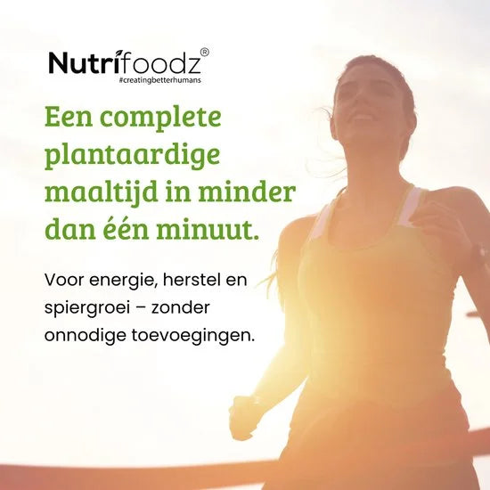 Nutrifoodz - Eiwitpoeder Vegan - Complete Protein - Vegan Eiwitshake - Vanillesmaak - 20 maaltijden - Maaltijdshake – Essentiële vitamines en mineralen
