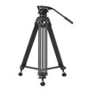Andoer D1801 Professionele Fotografie Statief Aluminium Panorama Hoofd 3 Sectie Laadvermogen 10kg voor DSLR Camera Camcorder