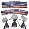 Andoer D1801 Professionele Fotografie Statief Aluminium Panorama Hoofd 3 Sectie Laadvermogen 10kg voor DSLR Camera Camcorder