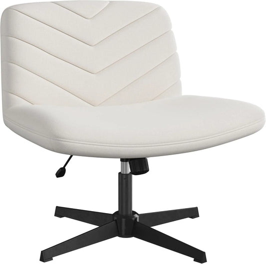 Bureaustoel in hoogte verstelbaar beige 65 x 66 x 80 cm