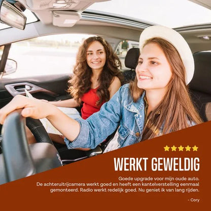 Boscer 1Din Autoradio - Android 10 - Navigatiesysteem - 7' HD Gemotoriseerd klapscherm - 2+32GB - USB, Aux, Bluetooth, WIFI - Achteruitrijcamera