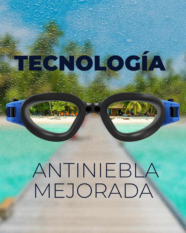 AqtivAqua DX Zwembril met breed gezichtsveld, voor volwassenen