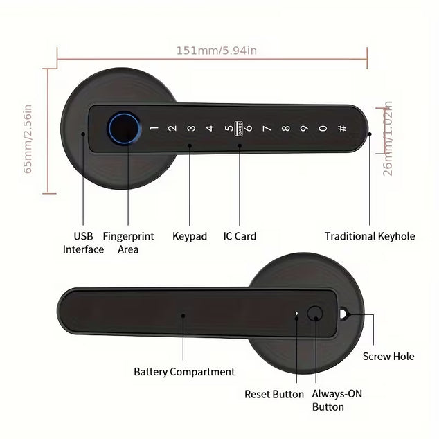 Smartlock slimme deurklink