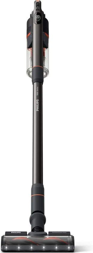 Philips Steelstofzuiger met Dweilfunctie XC7055/01 Aqua - Draadloos en Zonder Zak - Zuigmond met LED Verlichting