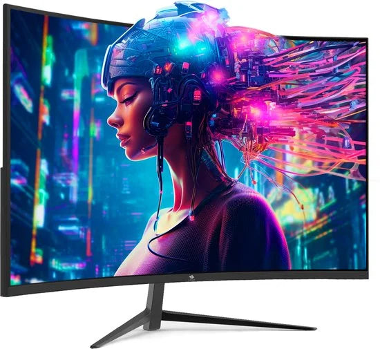 UG27 Curved Gaming Monitor - FHD 1920x1080P - 27 Inch- 200Hz - MPRT 1ms - HDMI 2.0 & DisplayPort 1.4 - Zwart