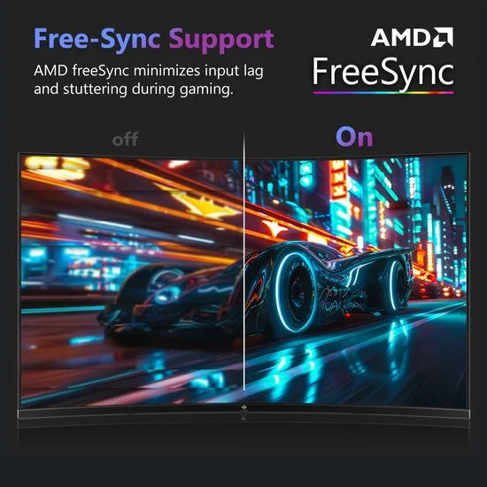 UG27 Curved Gaming Monitor - FHD 1920x1080P - 27 Inch- 200Hz - MPRT 1ms - HDMI 2.0 & DisplayPort 1.4 - Zwart