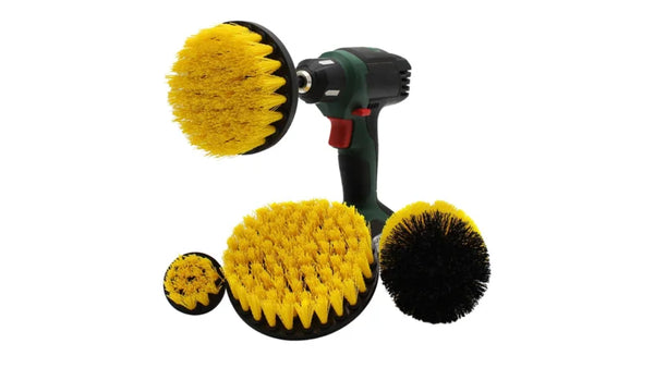 Set Van 4 Borstels (gele harde haren) Voor Boormachine