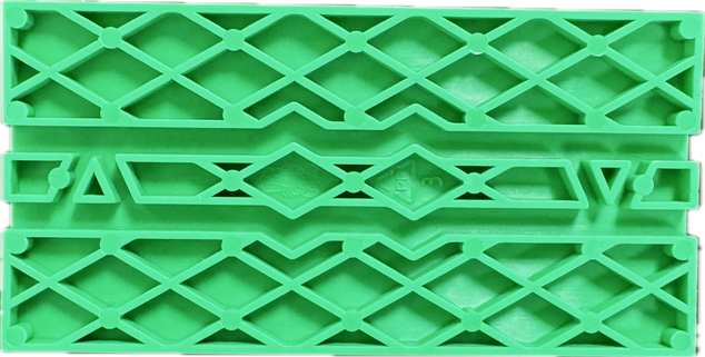 tunnel glasblokjes 50x5 mm - 100 stuks