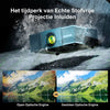 Smart Beamer - Projector - met Autofocus, 6D Keystone, 900 ANSI Lumen, Native 1080P Full HD, 30W Speaker, WiFi 6 & Bluetooth Projector - Zwart