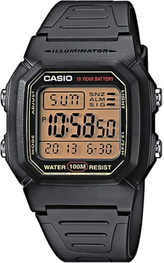 Horloge W-800HG-9AVES, Zwart
