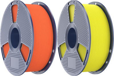 High Speed Matte PETG Orange & Yellow filament 1.75mm 0.5Kg