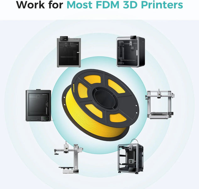 ASA Filament 1.75mm 1KG, Geel ASA Filamenten