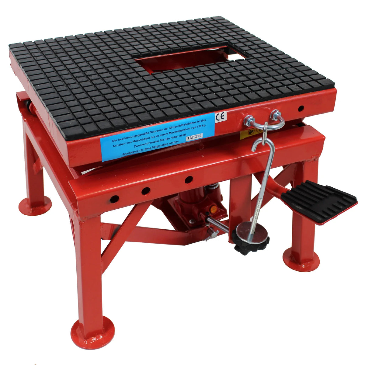 Motorkrik 135 kg Motorhefbrug 340 - 870 mm Montagestandaard Montagebok