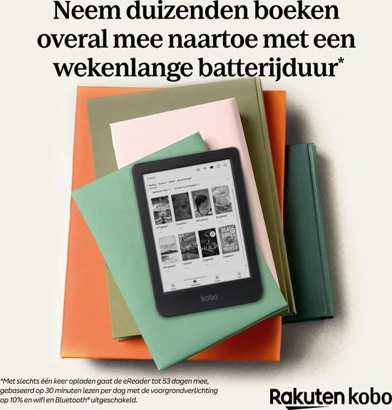 Kobo Clara BW - E-reader - 6 inch - 16GB - Luisterboeken - Zwart