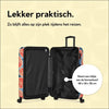 BHPPY Reiskoffer groot 76x49x29cm - Lichtgewicht koffer met 95L inhoud - Reiskoffer met 4 wielen - Veilig cijferslot - Grapefruit