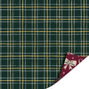 Inpakpapier - Cadeaupapier - Kadopapier - X-mas Bows Burgundy / Kerstruit Groen - 30cmx100m - Rol inpakpapier - Kerst - Strikjes - Kerstboom - Kerstdagen