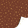 Het Inpakhuis - Inpakpapier - Cadeaupapier - Little Stars Mokka / Little Stars White - 50cm x 100m - Rol inpakpapier - Sterretjes - Sterren - Bruin - Wit - Goud