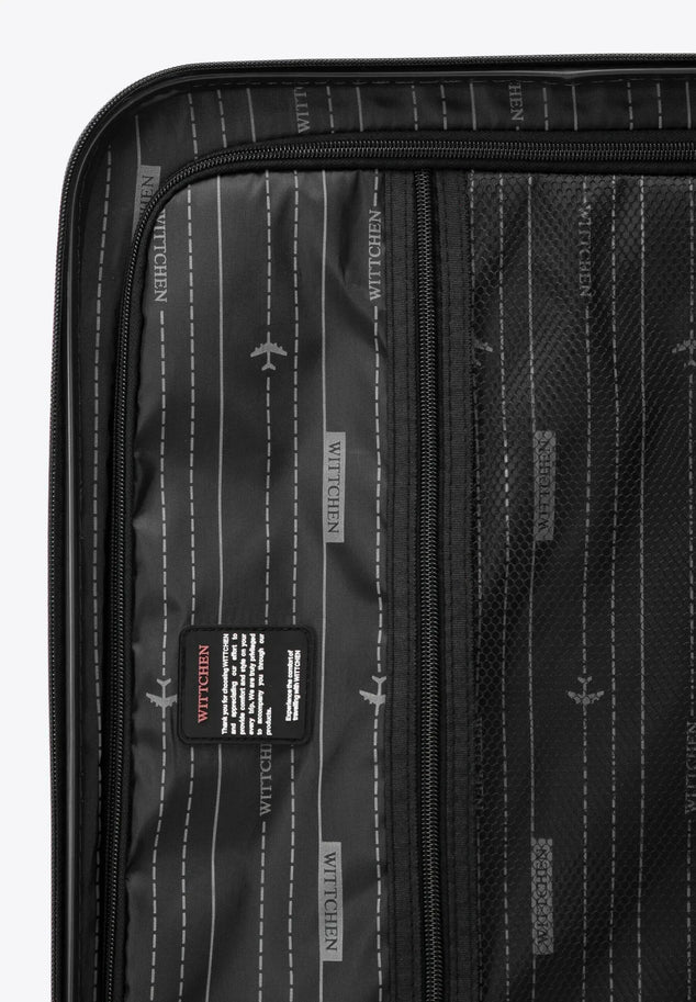 Skyspeed Line Harde ABS koffer,  55 x 38,5 x 20cm reiskoffer, trolley, cijferslot, telescopische handgreep, 4 wielen, zwart., Handbagage