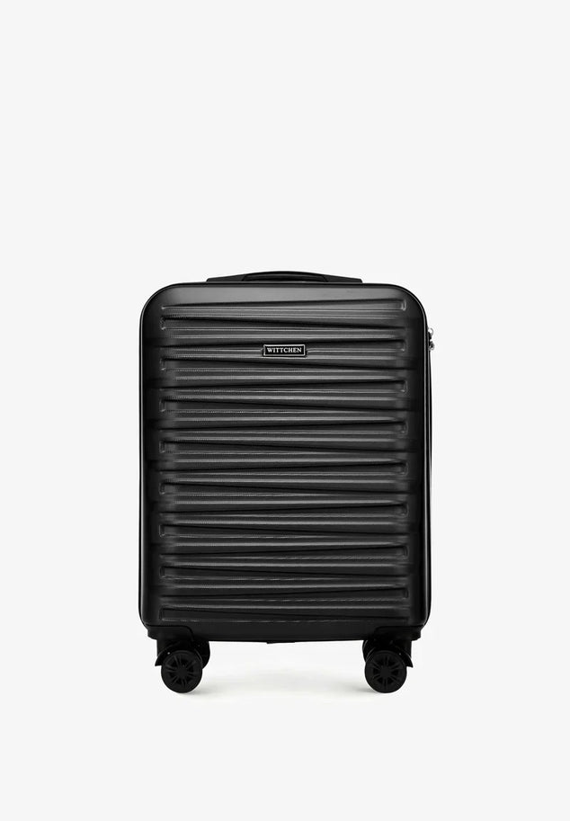 Skyspeed Line Harde ABS koffer,  55 x 38,5 x 20cm reiskoffer, trolley, cijferslot, telescopische handgreep, 4 wielen, zwart., Handbagage
