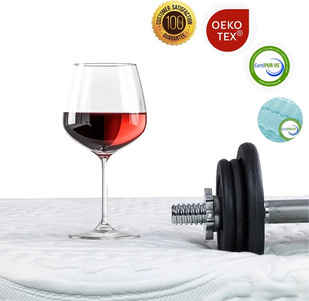 Koudschuim matras 90x200 cm - Memory Foam - Extra Comfort 27 cm met Bamboe Tijk