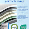 Koudschuim matras 90x200 cm - Memory Foam - Extra Comfort 27 cm met Bamboe Tijk