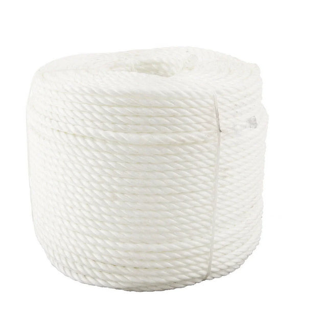 Touw PP gedraaid 3/800, rol 2kg, wit a.480 mtr. - koordkoord verpakking