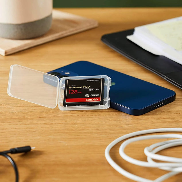 Extreme PRO CompactFlash-Geheugenkaart 128 GB (Overdrachtssnelheden Tot 160 MB/s Lezen En 150 MB/s Schrijven, VPG-65, RescuePRO Deluxe) Zwart