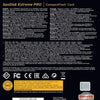 Extreme PRO CompactFlash-Geheugenkaart 128 GB (Overdrachtssnelheden Tot 160 MB/s Lezen En 150 MB/s Schrijven, VPG-65, RescuePRO Deluxe) Zwart