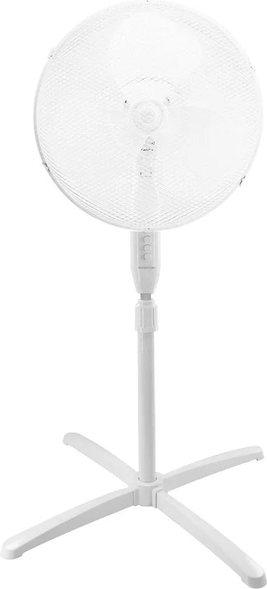 VST400W - Statiefventilator - 3 snelheden - Ø 40 cm - 80° oscillatie - Hoogte verstelbaar - Wit