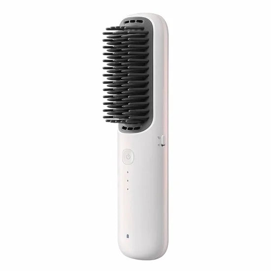 Cordless Hair Straightener Brush Hair straightening brush 28 W White Black