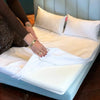 Luxor bed large Riviera Blue