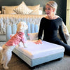 Luxor bed large Riviera Blue