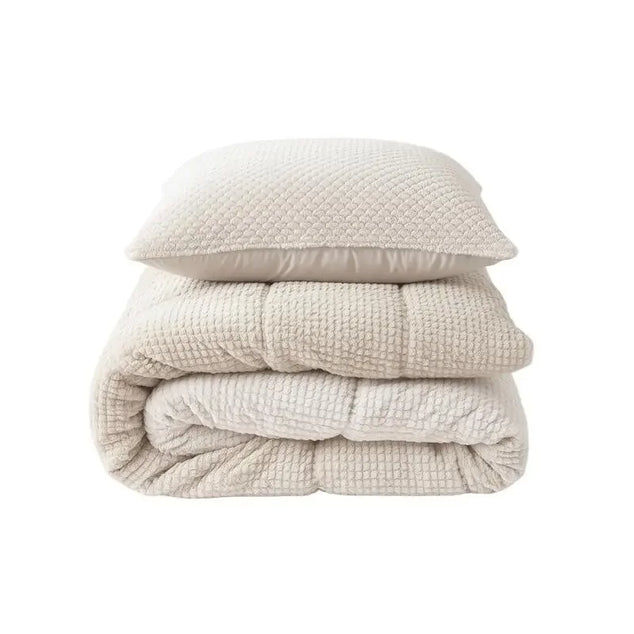 Lazy all-in-one dekbed Teddy fur - beige