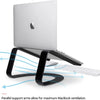 Curve stand - laptop standaard voor MacBook - Zwart
