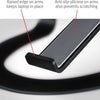 Curve stand - laptop standaard voor MacBook - Zwart