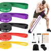 Fitnessbanden, set van 5 weerstandsbanden