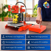 3D-Printer X1 voor Beginners & Kinderen met 10 Meter PLA Filament - Starterspakket - Educatief en Interactief Speelgoed - DIY Bouwpakket Oranje