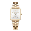 Daisy Horloge Dames - Vierkant - Goud - Schakelband - 28mm
