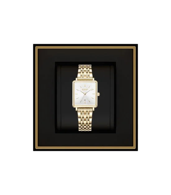 Daisy Horloge Dames - Vierkant - Goud - Schakelband - 28mm