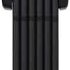 Vouwslot - Granit X-Plus - Gehard Staal - 120 cm - Zwart - Inclusief Houder